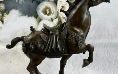 Magnificent Chinese Tang Horse Bronze Sculpture