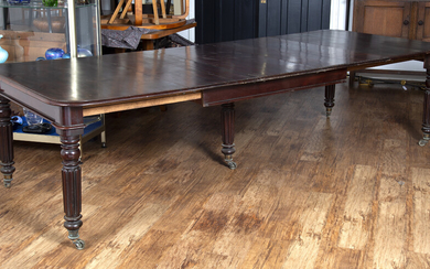 Mahogany Gillows style extending dining table