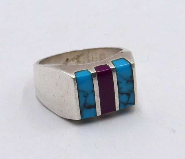 Mexican Turquoise & Sterling Ring