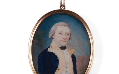 Miniature portrait of an official, England late 18th century