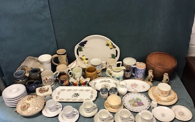 Miscellaneous ceramics - a Royal Winton chintz flower basket, a...