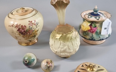Mixed collection of mainly Royal Worcester Blush Ivory desig...