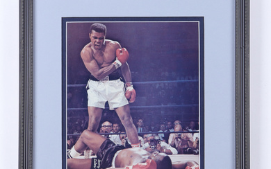 Muhammad Ali Signed Custom Framed Photo Display With Inscription (JSA)