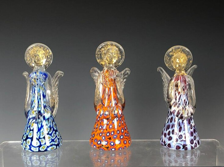 Murano Millefiori Glass Angels