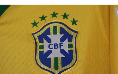 NEYMAR 2014 FIFA WORLD CUP MATCH WORN BRAZIL JERSEY - BRAZIL...