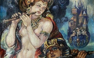 Oil painting Duet Alexander Arkadievich Litvinov