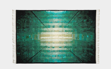 Olafur Eliasson 'The Green Glass Carpet', produced for 'The Textile...
