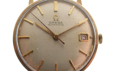 Omega - Gentleman's 9ct gold wristwatch, champagne dial with...