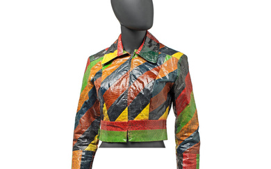 Ossie Clark (British, 1942-1996) Multicolour Python Skin Jacket, circa 1968...
