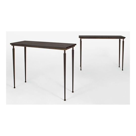 PAIR OF CONSOLE TABLES