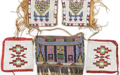 PLAINS BEADED CUFFS AND BAG