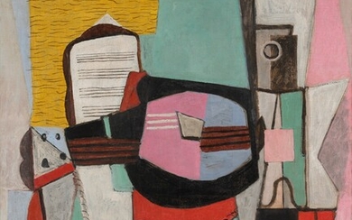 Pablo Picasso Guitare sur une table
