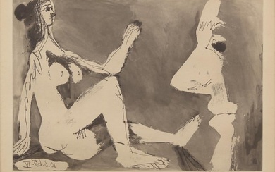 Pablo Picasso (Spanish, 1881-1973) - Peintre et Modèle