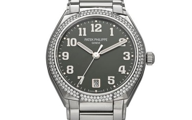 Patek Philippe Stainless Steel Diamond 36mm Twenty-4 Automatic Watch Green 7300/1200A-011