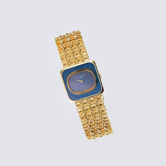 Patek Philippe: Wristwatch 'Golden Ellipse Grey Dial' with Gold Bracelet