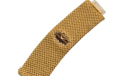 Piaget Gold and Tiger's Eye Bracelet-Watch