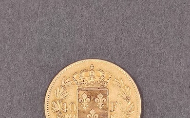 PIECE Louis XVIII en or 1818 frappe W (Lille) Poids : 12,7 g