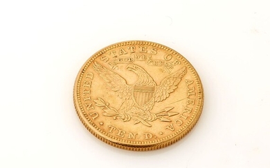 Pièce de 10 Dollars or 1897. Poids brut : 16.7g