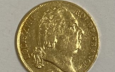 * Pièce de 20 Francs or Louis XVIII 1819 W - 6.42 g