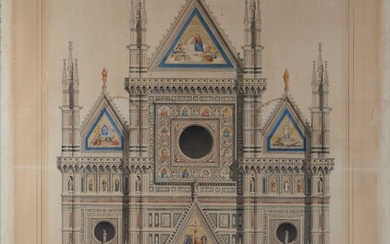 Attr. a Guido Bonci Casuccini, Project for the facade of the Church of Santa Maria del Fiore in Florence