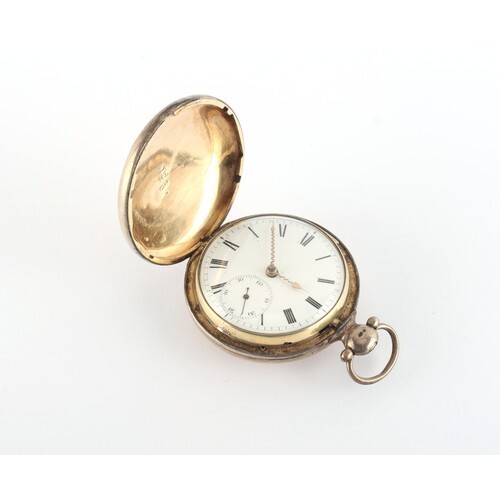 Property of a lady - a George III silver hunter pocket watch...