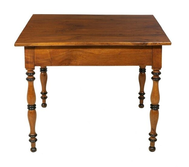 Provincial Louis-Philippe Fruitwood Center Table