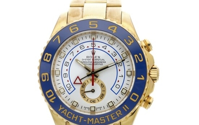 Reference 116688 Yacht-Master II A yellow gold automatic regatta chronograph wristwatch with bracelet, Circa 2008