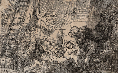 Rembrandt Harmensz van Rijn (Dutch, 1606-1669) The Circumcision in the Stable