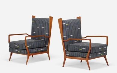 Rino Levi, Lounge chairs, pair