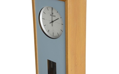 SOLD. Rolex: An Electric wall clock. Produced by Favg for Rolex. Switzerland, c. 1950s. H. 69 cm. W. 30.5 cm. D. 18.5 cm. – Bruun Rasmussen Auctioneers of Fine Art