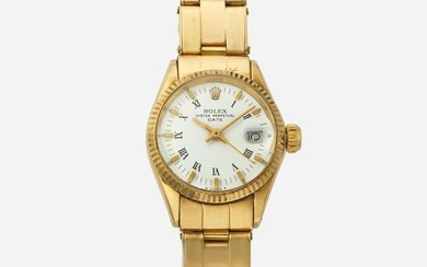 Rolex, 'Date' gold wristwatch, Ref. 6517