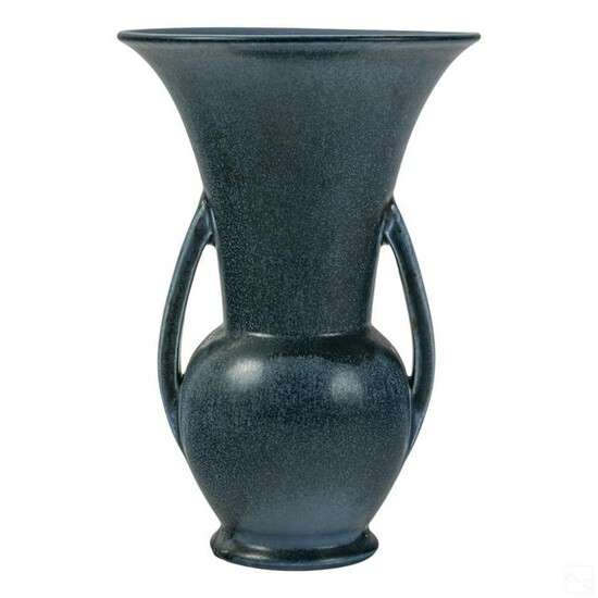 Rookwood Pottery Glazed Blue Art Deco Signed Vase