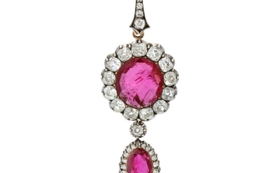 Ruby and diamond pendant (Pendente in rubini e diamanti) , Ruby and diamond pendant (Pendente in rubini e diamanti)