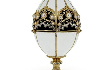 Russian Royal Kremlin Trinket Box Egg