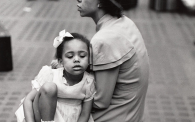 Ruth Orkin (1921-1985) Mother and Daughter, Penn Station, NYC, 1948