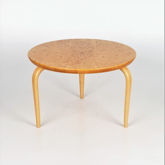 SOFA TABLE, "Annika", Bruno Mathsson for Dux, Sweden. Branded.