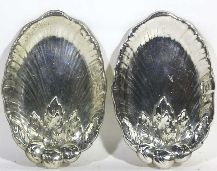 STERLING SILVER DISH PAIR