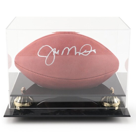 San Francisco 49ers Joe Montana Signed Wilson Super Bowl XXIII Football