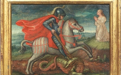 San Giorgio e il drago, Scuola Italia meridionale fine XVI secolo