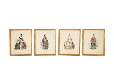 Set of 4 After Holbein -Historical Figure Lithographs