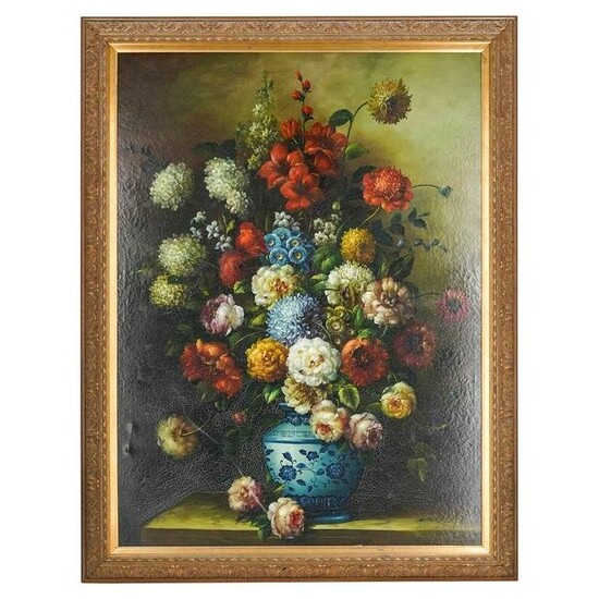 Signed "K. Todd" Still Life Oil Painting On Canvas