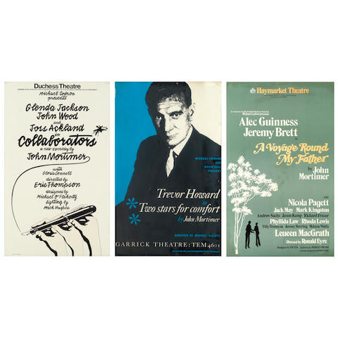 Sir John Mortimer: A Group of Theatre Posters for Plays written by John Mortimer