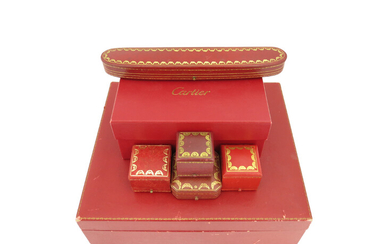 Six jewellery boxes by Cartier