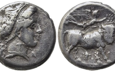 Southern Campania, Neapolis, 300-275 BC. AR Didrachm (19mm, 7.17g). Head...