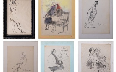 Stanley Futerman ( NY 1925-2010) Sketch Drawings Collection Group Lot