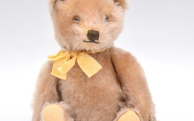 Steiff teddy bear, c1950s, caramel fur with glass eyes