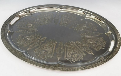 TIFFANY & CO. MAKERS SILVER SOLDERED SERVICE TRAY