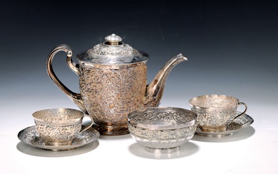 Tea service for 6 people, India or Pakistan, early 20th...