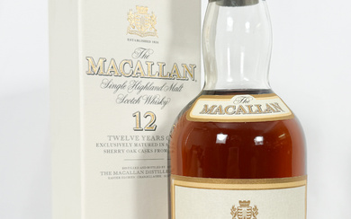 The Macallan Sherry Oak Cask 12 Year Old Single Malt Scotch Whisky nm - 750ml