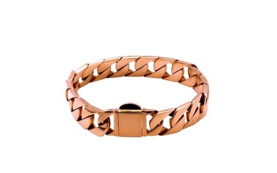 Tiffany and Co. Curb Link Chain Bracelet 18k rose gold Size small